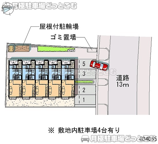 名古屋市緑区桶狭間切戸510の月極駐車場1