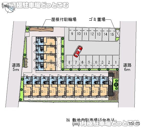 坂戸市浅羽野2－7－4の月極駐車場1