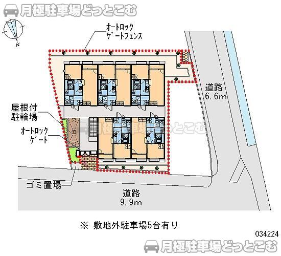四條畷市二丁通町17－2の月極駐車場2