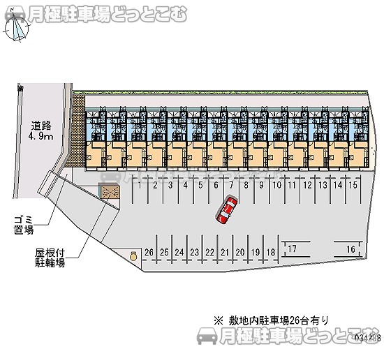 美祢市大嶺町東分3360－1の月極駐車場2
