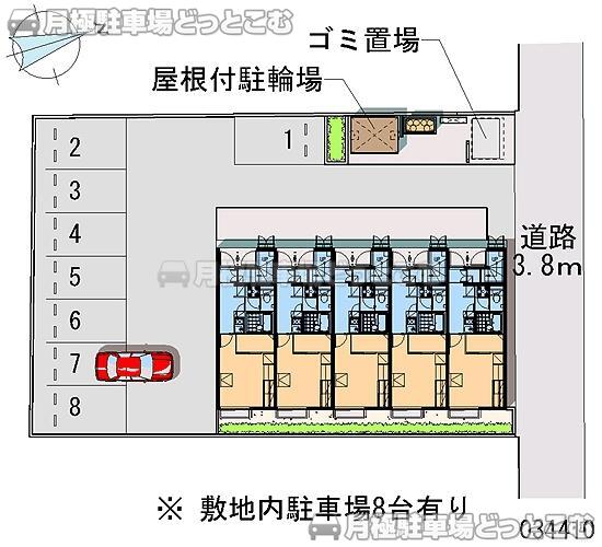 津市高茶屋5－11－33の月極駐車場2