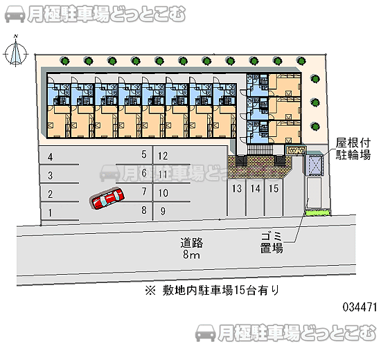 札幌市手稲区前田八条19－8－25の月極駐車場2
