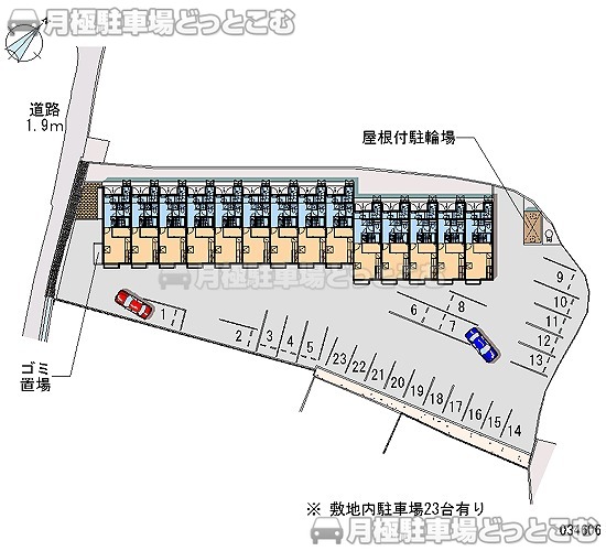 福山市神村町809－3の月極駐車場2