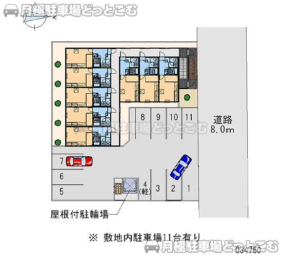 札幌市手稲区前田八条19－2－2の月極駐車場2