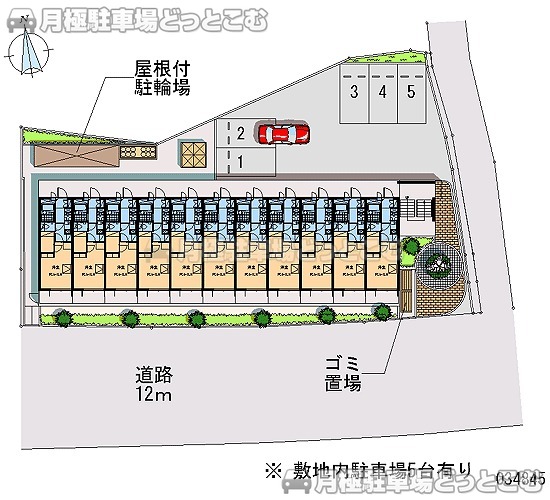 熊本市中央区黒髪6－8－31の月極駐車場1
