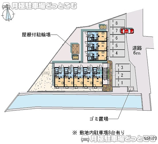 富山市安養坊25－1の月極駐車場1