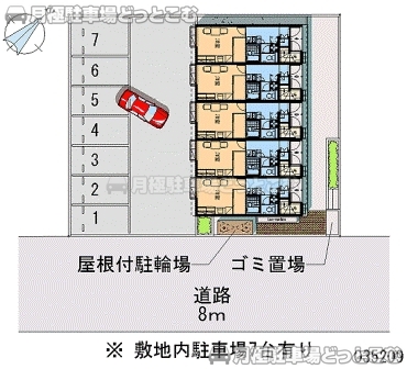 市原市姉崎西3－13－13の月極駐車場2