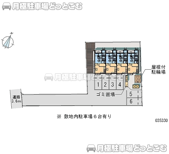 太田市泉町1423－3の月極駐車場2