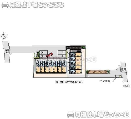 横浜市瀬谷区相沢4－24－4の月極駐車場1