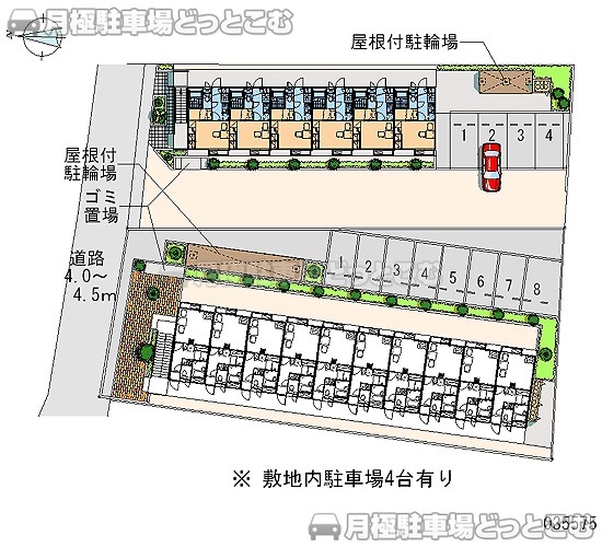 八王子市山田町1606－9の月極駐車場2