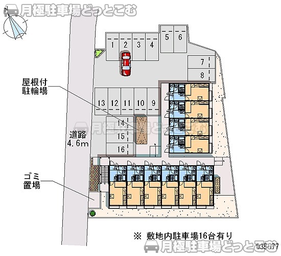 鈴鹿市東玉垣町1280－1の月極駐車場2