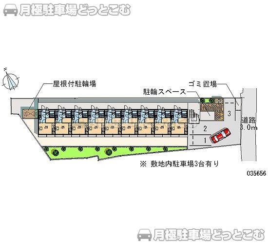 尼崎市長洲中通3－8－9の月極駐車場2