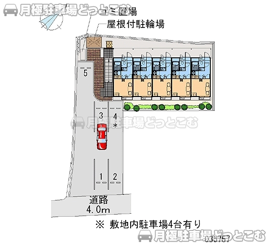 明石市大久保町大久保町632－2の月極駐車場2