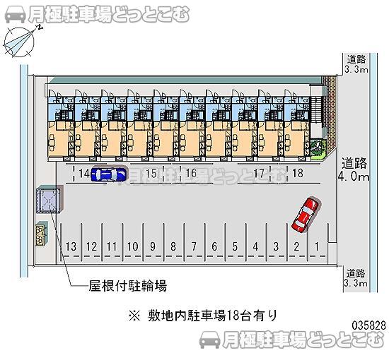 能美市中町酉22－2の月極駐車場2