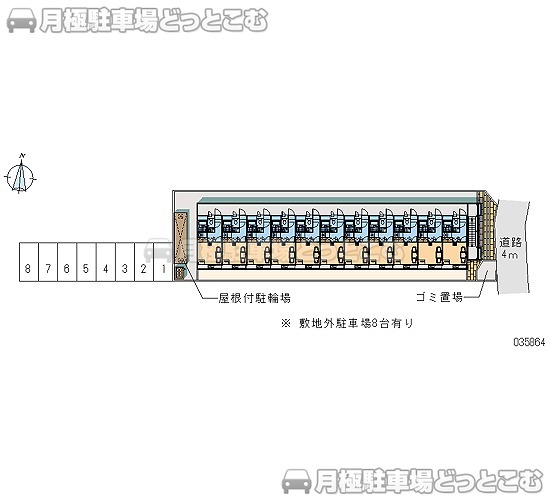 千葉市中央区宮崎町506－5の月極駐車場2