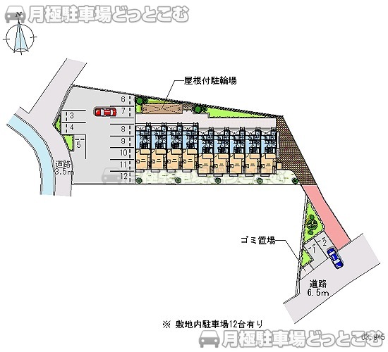 神戸市垂水区名谷町北ノ屋敷3044－の月極駐車場1
