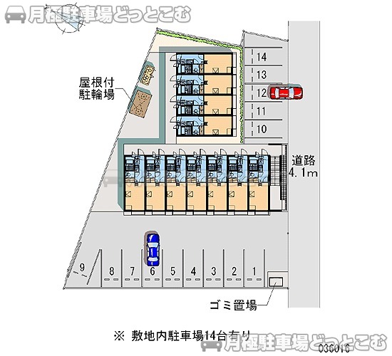 静岡市駿河区池田1357－12の月極駐車場2