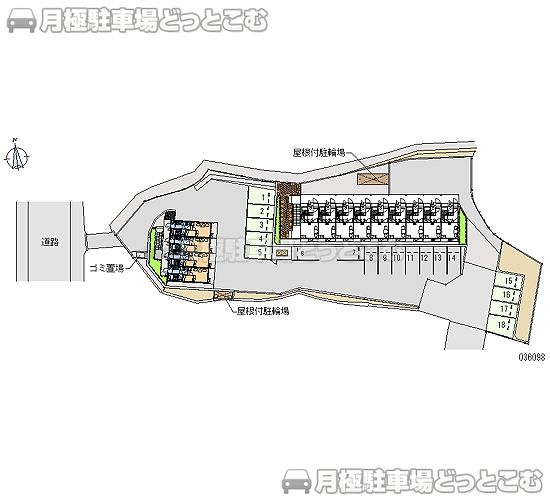四條畷市清瀧54－7の月極駐車場2