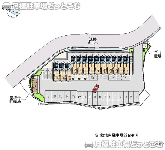 下関市彦島迫町2－2－6の月極駐車場2