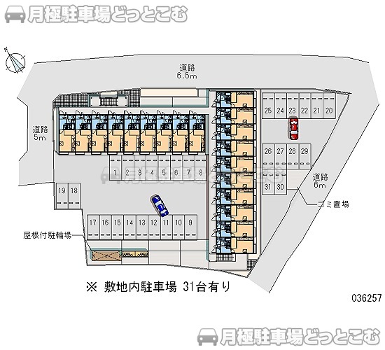 鈴鹿市岸岡町17－1の月極駐車場2