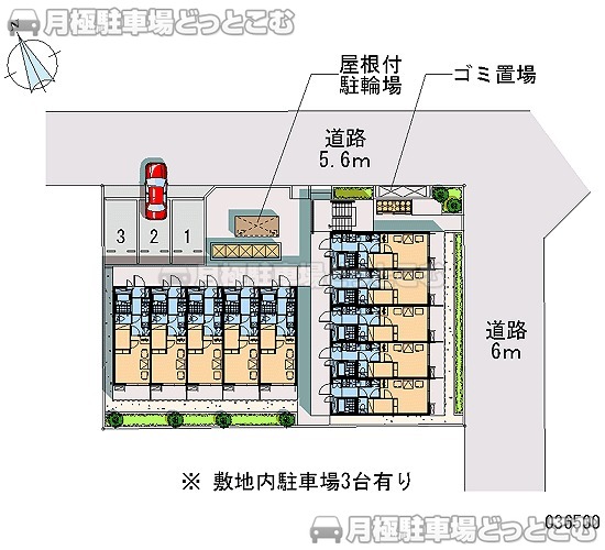 船橋市栄町1－13－18の月極駐車場1