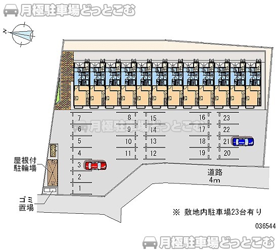 富士宮市宮原89－1の月極駐車場2