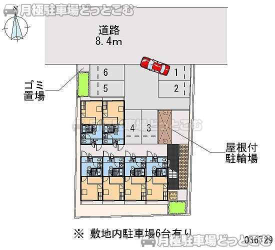 藤井寺市大井1－3－14の月極駐車場2