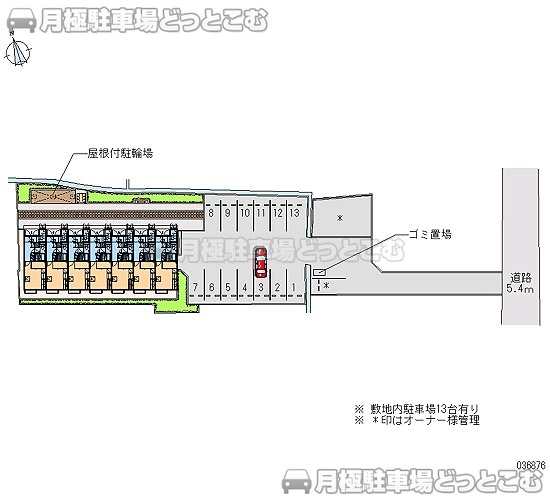 甲賀市水口町城東3－4の月極駐車場1
