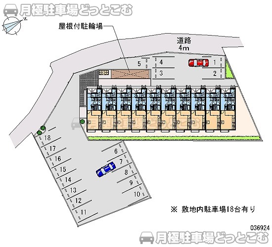 三木市別所町近藤186－6の月極駐車場1