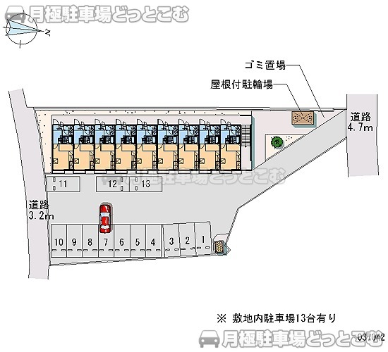 富士宮市宮原285－1の月極駐車場2