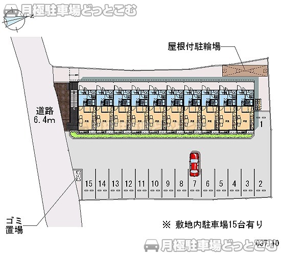 明石市大久保町江井島962－3の月極駐車場1