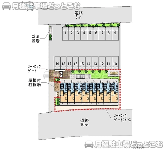 佐倉市大崎台2－10－11の月極駐車場2