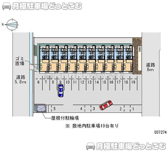 福井市渕3－609の月極駐車場2
