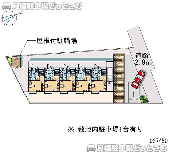 府中市住吉町2－25－9の月極駐車場1