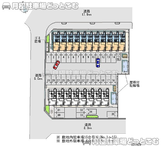 長岡市堤町5－26の月極駐車場2