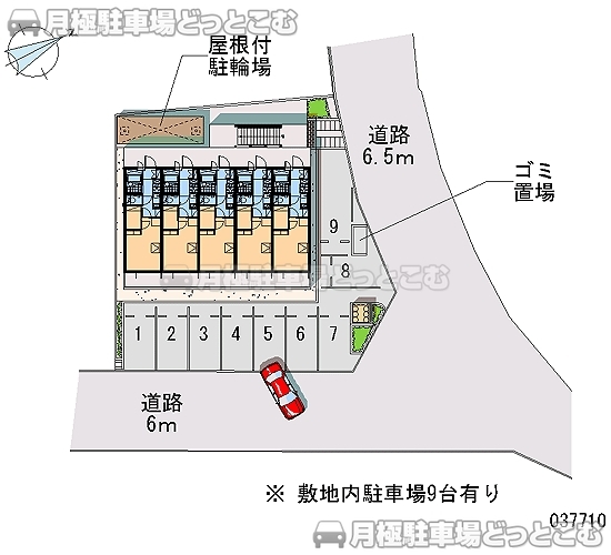 広島市安佐南区八木9－31－38の月極駐車場2