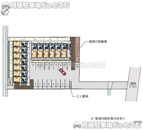 加古川市別府町別府912－1の月極駐車場2