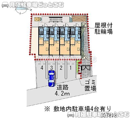 名古屋市中川区西日置町9－115－1の月極駐車場2