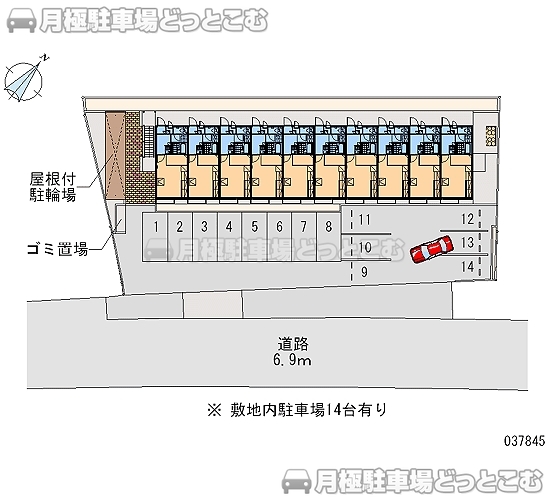 加古川市尾上町長田61－1の月極駐車場2