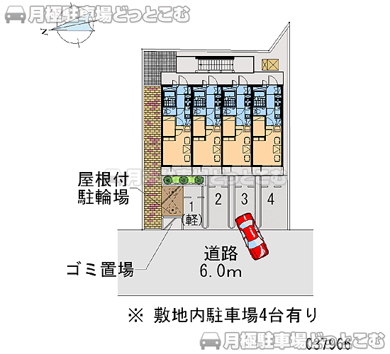名古屋市中川区柳堀町13－21の月極駐車場1