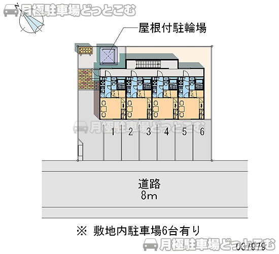 札幌市手稲区明日風4－11－8の月極駐車場2