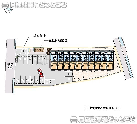福山市神村町6395－1の月極駐車場2