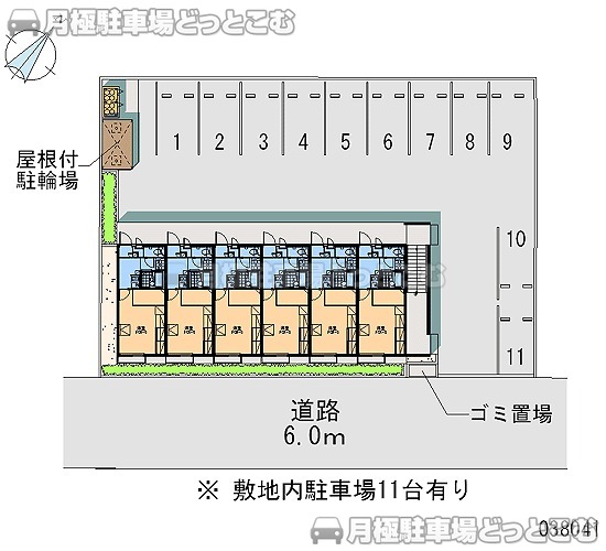 筑西市みどり町1－18－2の月極駐車場2