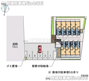 大津市松原町17－15の月極駐車場2