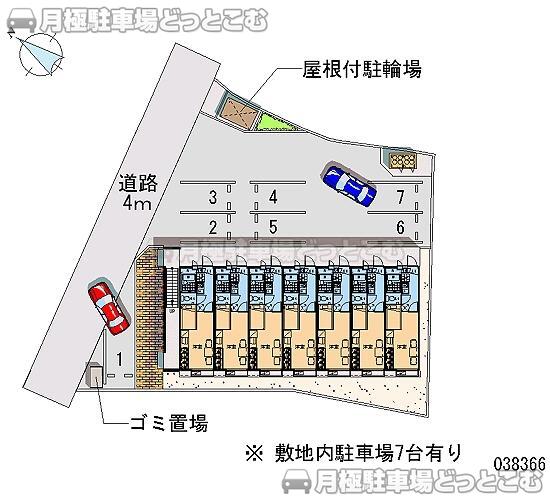 富士宮市三園平1300の月極駐車場2