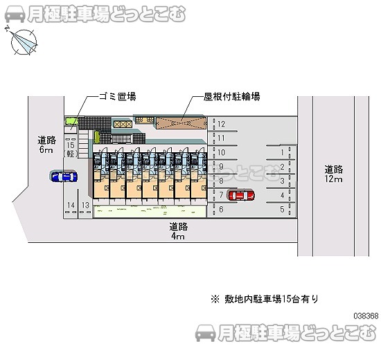 名張市希央台2－69の月極駐車場2