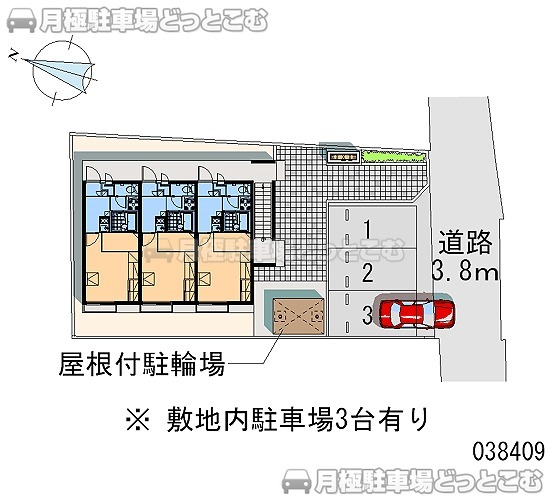 静岡市清水区駒越中1－1－14の月極駐車場1