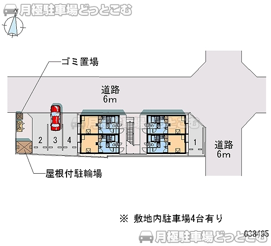 浜松市中央区頭陀寺町348－3の月極駐車場2