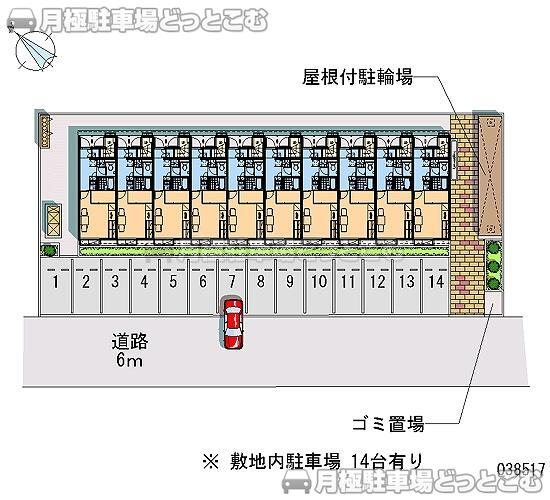 東金市田間3－32－3の月極駐車場2