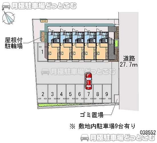 日立市久慈町1－4－10の月極駐車場2